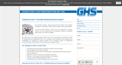 Desktop Screenshot of ghs-softwaregmbh.de